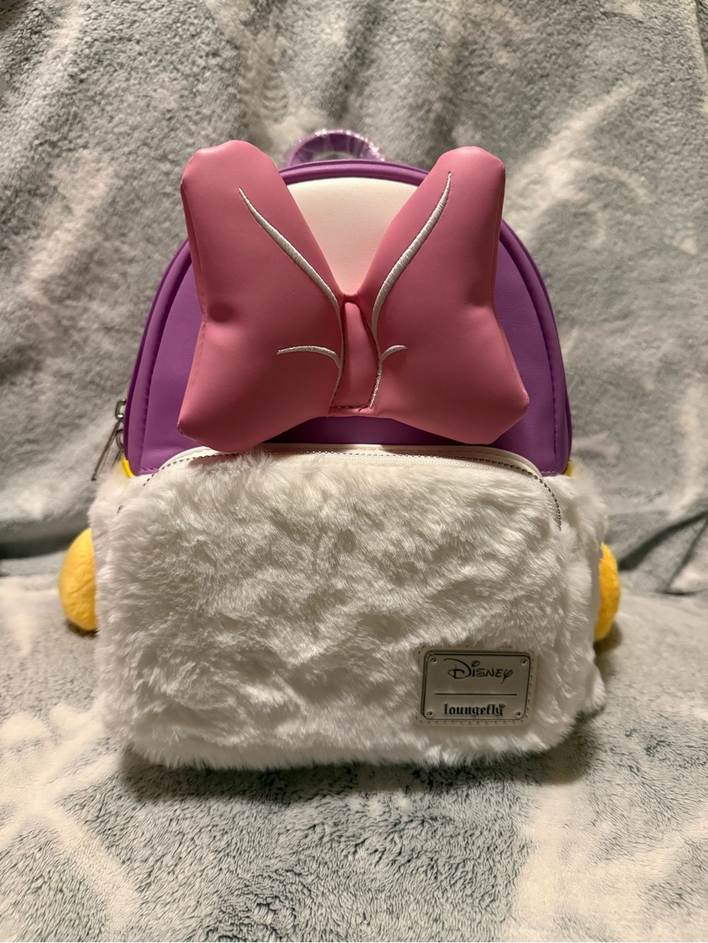 Disney Daisy Duck Plush Loungefly Mini Backpack
